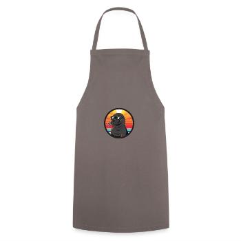 Robbe Tier Cool Sommer - Kochschürze - Grau - Vorne - AI Model Male 185 dark (185cm)