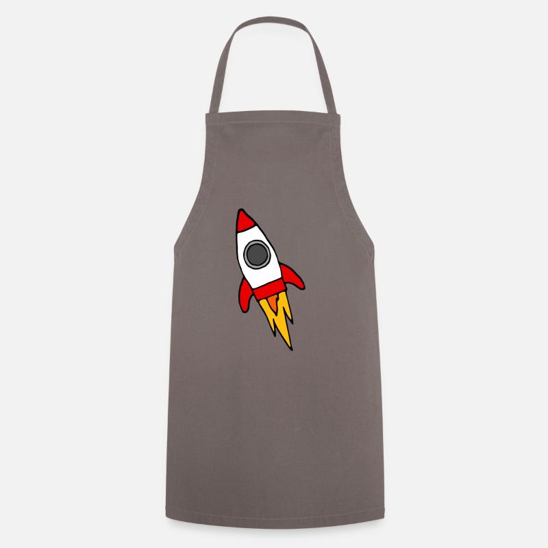 Rote Rakete - Kochschürze - Grau