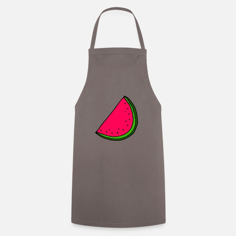 Wassermelone - Kochschürze - Grau