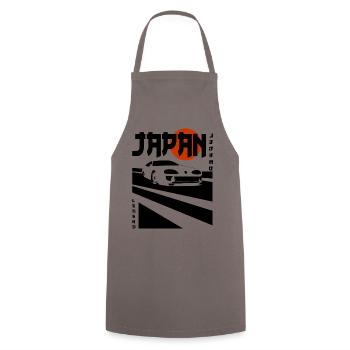 Légende sur roues – Icône de la voiture de sport JDM - Tablier de cuisine - gris - Devant - AI Model Male 185 dark (185cm)