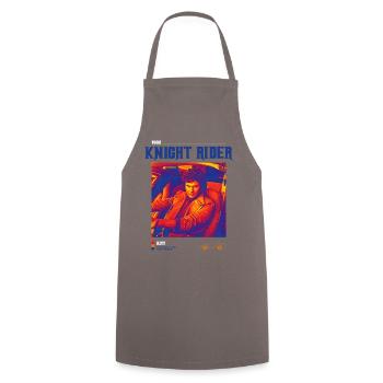Knight Rider 1982 KITT - Tablier de cuisine - gris - Devant - AI Model Male 185 dark (185cm)