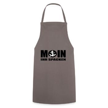 Moin - Kochschürze - Grau - Vorne - AI Model Male 185 dark (185cm)