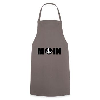 Moin - Kochschürze - Grau - Vorne - AI Model Male 185 dark (185cm)