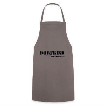 Dorfkind - Kochschürze - Grau - Vorne - AI Model Male 185 dark (185cm)