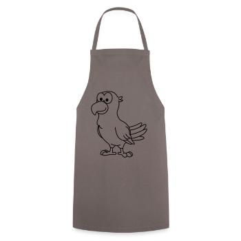 Papagai Comic Animal - Tablier de cuisine - gris - Devant - AI Model Male 185 dark (185cm)