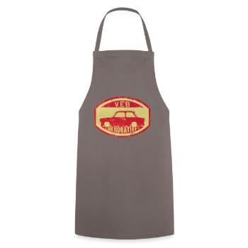  601 - VEB - Decorative - Cooking Apron - grey - Front - AI Model Male 185 dark (185cm)