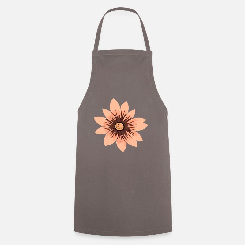 Flower beige - Cooking Apron - grey