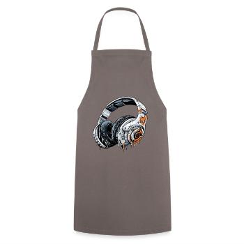 Headphones beats musicians in the studio - Cooking Apron - grey - Front - AI Model Male 185 dark (185cm)