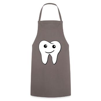 dent - Tablier de cuisine - gris - Devant - AI Model Male 185 dark (185cm)