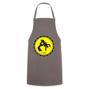 Lutte lutte - Tablier de cuisine - gris - Devant - AI Model Male 185 dark (185cm)