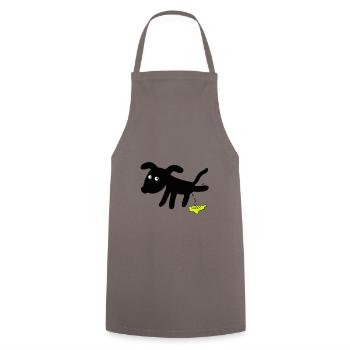 Chien chiens - Tablier de cuisine - gris - Devant - AI Model Male 185 dark (185cm)