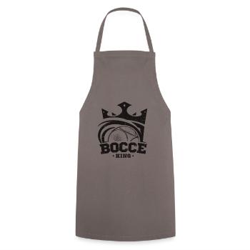 Le roi de la pétanque dit la boule de pétanque avec Jack Bocci Game - Tablier de cuisine - gris - Devant - AI Model Male 185 dark (185cm)