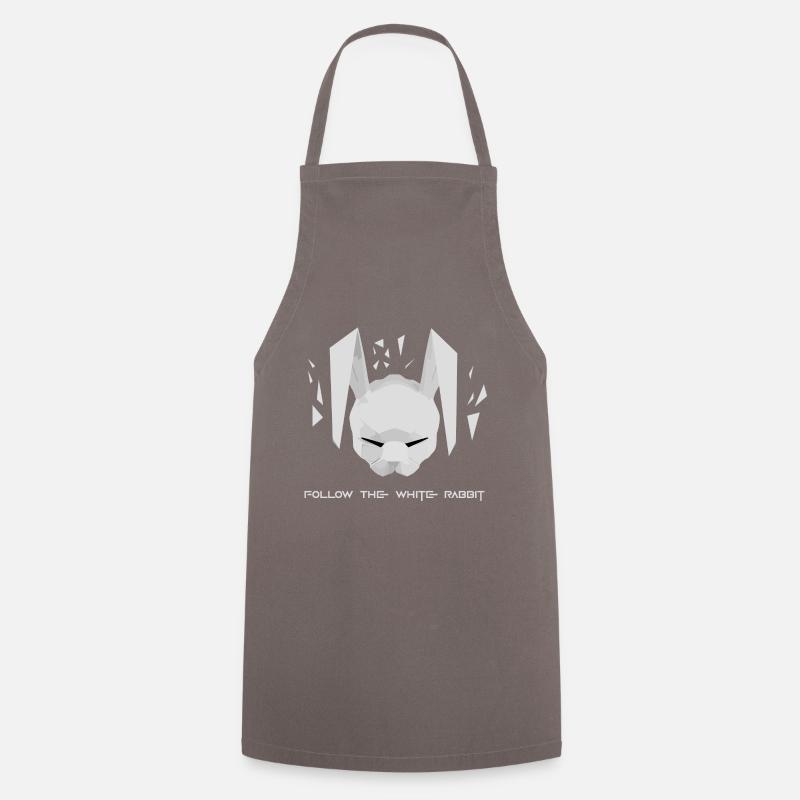 Follow the white rabbit - Tablier de cuisine - gris
