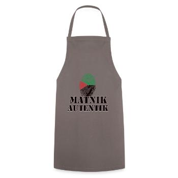 Martinique Antilles Caraïbe - Tablier de cuisine - gris - Devant - AI Model Male 185 dark (185cm)