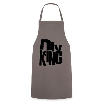 do it yourself king - Handwerker König - Kochschürze - Grau - Vorne - AI Model Male 185 dark (185cm)