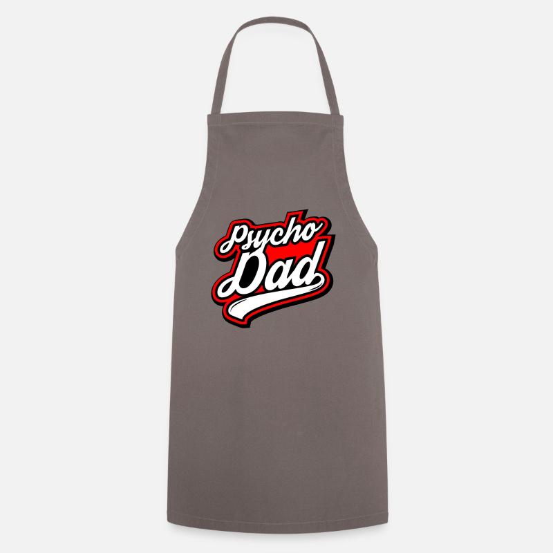 Psycho - Papa - Psycho - Dad - Kochschürze - Grau
