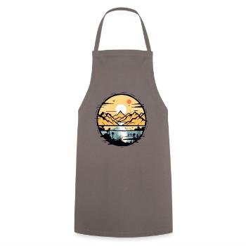 C’est ma place dans la nature - Tablier de cuisine - gris - Devant - AI Model Male 185 dark (185cm)