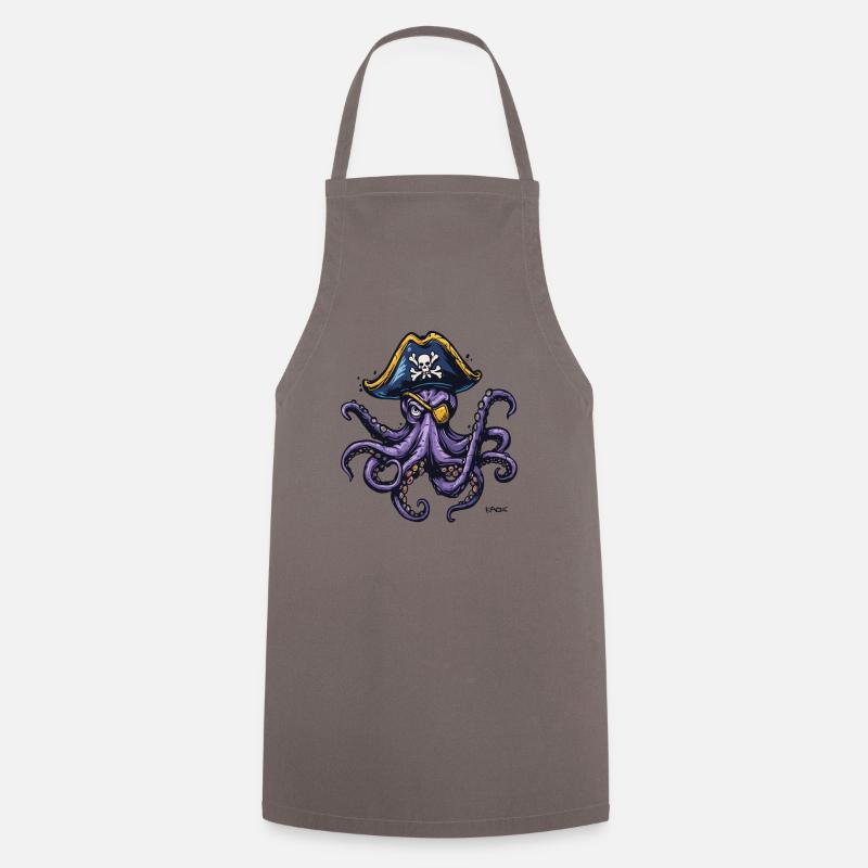 Le pirate Kraken - Tablier de cuisine - gris