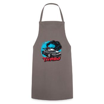 Voiture de sport japonaise : JDM Turbo Tuning - Tablier de cuisine - gris - Devant - AI Model Male 185 dark (185cm)