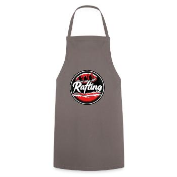 Rafting en bateau pneumatique : élégant et sauvage - Tablier de cuisine - gris - Devant - AI Model Male 185 dark (185cm)