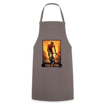 Tour de la souffrance : Cyclistes sur route Cyclisme Courses cyclistes - Tablier de cuisine - gris - Devant - AI Model Male 185 dark (185cm)
