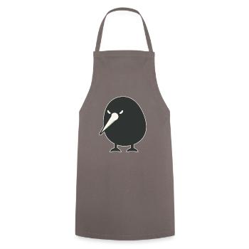 Funny Kiwi Bird - Cooking Apron - grey - Front - AI Model Male 185 dark (185cm)