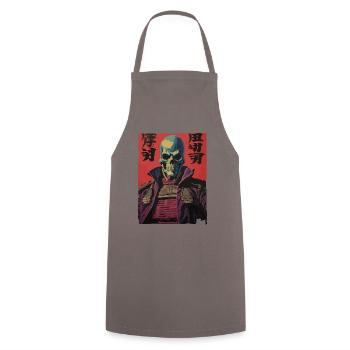 Les Japonais ont aussi des crânes - Tablier de cuisine - gris - Devant - AI Model Male 185 dark (185cm)