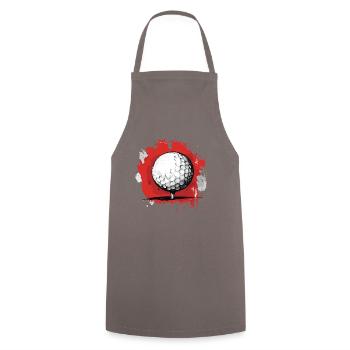 Golf Ball Golfing - Cooking Apron - grey - Front - AI Model Male 185 dark (185cm)