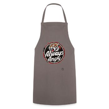 Tiger toujours en colère - Tablier de cuisine - gris - Devant - AI Model Male 185 dark (185cm)