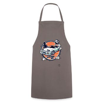 Oldschool JDM Drift Car Racer - Tablier de cuisine - gris - Devant - AI Model Male 185 dark (185cm)