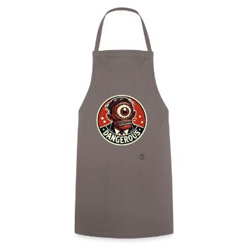 one-eyed manager in suit Cyclops - Cooking Apron - grey - Front - AI Model Male 185 dark (185cm)