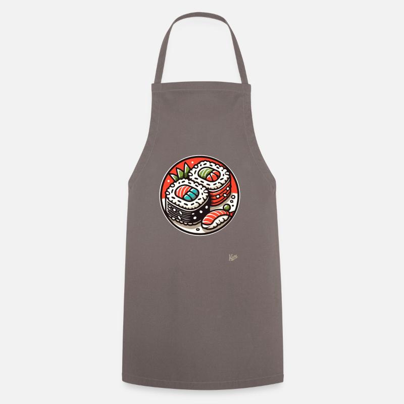 sushi - Cooking Apron - grey