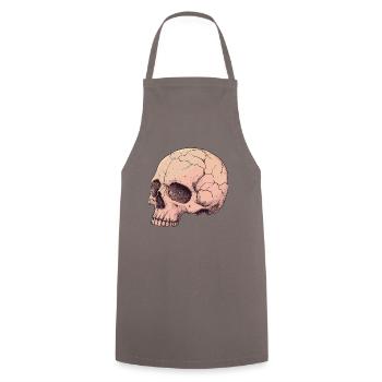 Pink Pink Skull - Cooking Apron - grey - Front - AI Model Male 185 dark (185cm)