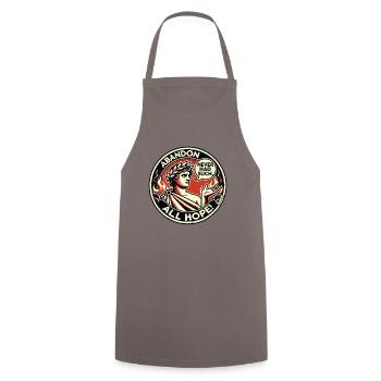 Abandonne tout espoir, Dante en enfer - Tablier de cuisine - gris - Devant - AI Model Male 185 dark (185cm)