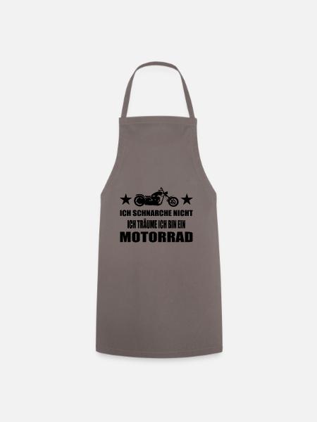 Motorrad - Kochschürze - Grau