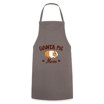 Guinea Pig Mom Outfit Mama Mother Guinea Pig - Cooking Apron - grey - Front - AI Model Male 185 dark (185cm)