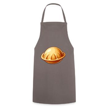 Ich liebe Pelmeni Spruch auf Russisch lustig - Kochschürze - Grau - Vorne - AI Model Male 185 dark (185cm)