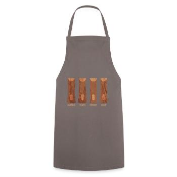 Table Tennis Racket Grip Types Table Tennis - Cooking Apron - grey - Front - AI Model Male 185 dark (185cm)