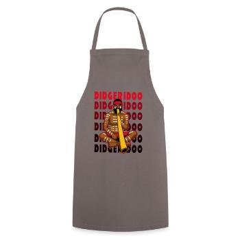 Didgeridoo Aboriginal Wind Instrument Digeridoo - Cooking Apron - grey - Front - AI Model Male 185 dark (185cm)