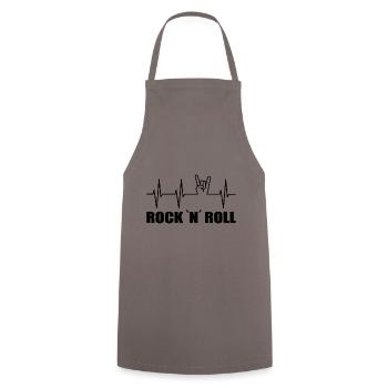Rock - Kochschürze - Grau - Vorne - AI Model Male 185 dark (185cm)