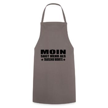 Moin - Kochschürze - Grau - Vorne - AI Model Male 185 dark (185cm)