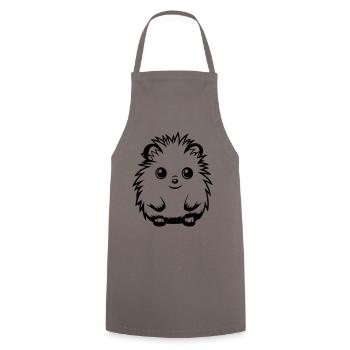 Igel Niedlich Süß Baby - Kochschürze - Grau - Vorne - AI Model Male 185 dark (185cm)