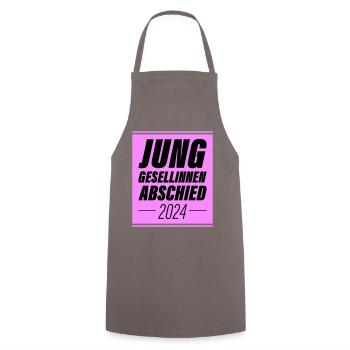 Junggesellinnenabschied 2024 Jga - Kochschürze - Grau - Vorne - AI Model Male 185 dark (185cm)