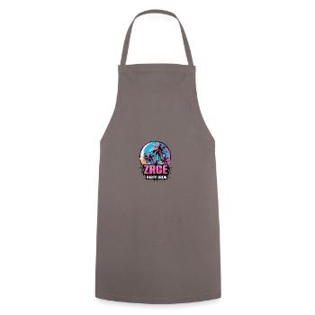 Zrce Party Crew Urlaub Spruch - Kochschürze - Grau - Vorne - AI Model Male 185 dark (185cm)