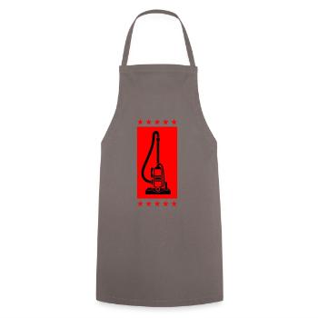 Vacuum Cleaner Symbol Cleaning - Cooking Apron - grey - Front - AI Model Male 185 dark (185cm)