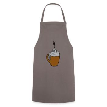 hot chocolate - Kochschürze - Grau - Vorne - AI Model Male 185 dark (185cm)