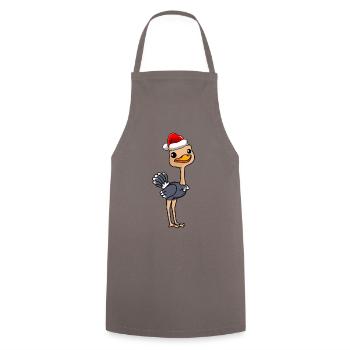 Bouquet BD Noël - Tablier de cuisine - gris - Devant - AI Model Male 185 dark (185cm)