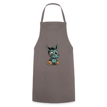 Donkey Halloween Comic Funny - Cooking Apron - grey - Front - AI Model Male 185 dark (185cm)