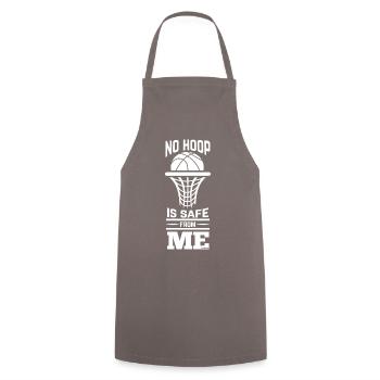 Basketball Hobby Sports Quote Gift - Cooking Apron - grey - Front - AI Model Male 185 dark (185cm)