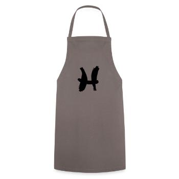 Pisces Zodiac - Cooking Apron - grey - Front - AI Model Male 185 dark (185cm)